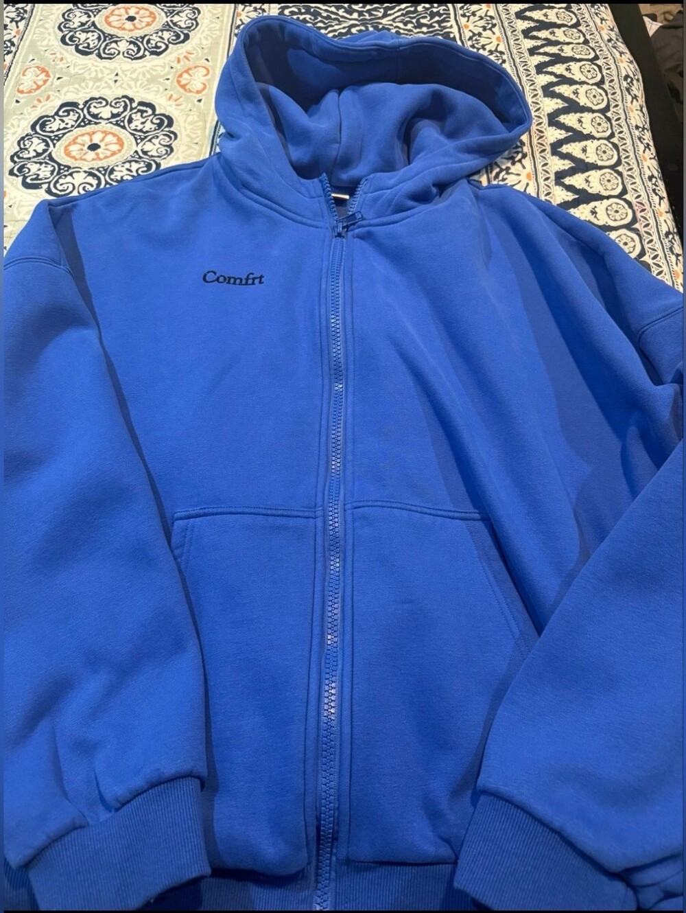 Adult Comfrt Full-Zip Hoodie Jacket - Royal Blue